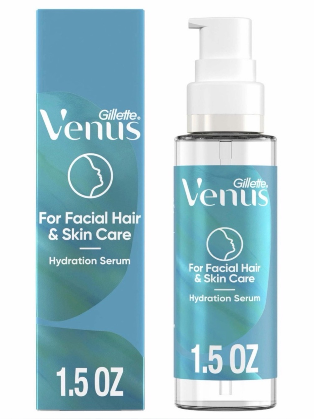 GILLETTE VENUS FACIAL HYDRATION LIQUID SERUM WITH A TOUCH OF HYALURONIC ACID